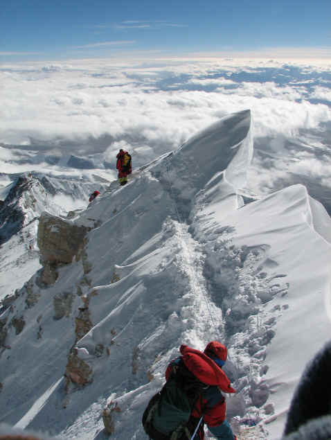 Everest North ridge route photo