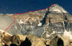 Everest north ridge route map
