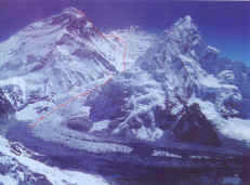 Mt. Everest khumbu glacier to summit