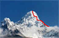 Mt. Ama Dablam South West Ridge route