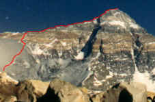 Mt. Everest route north ridge