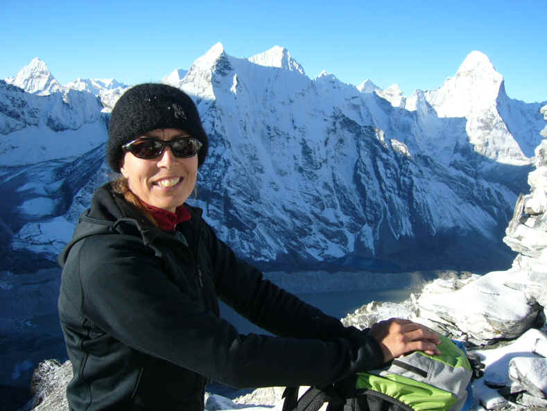 Island Peak summit- Peak Freak guide June Ray on top!