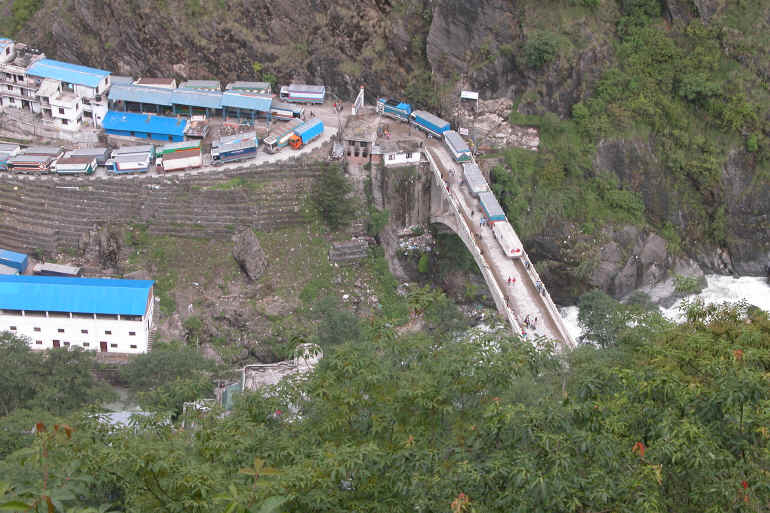 Friendship Bridge- Kodari, Nepal and Zhangmu, Tibet